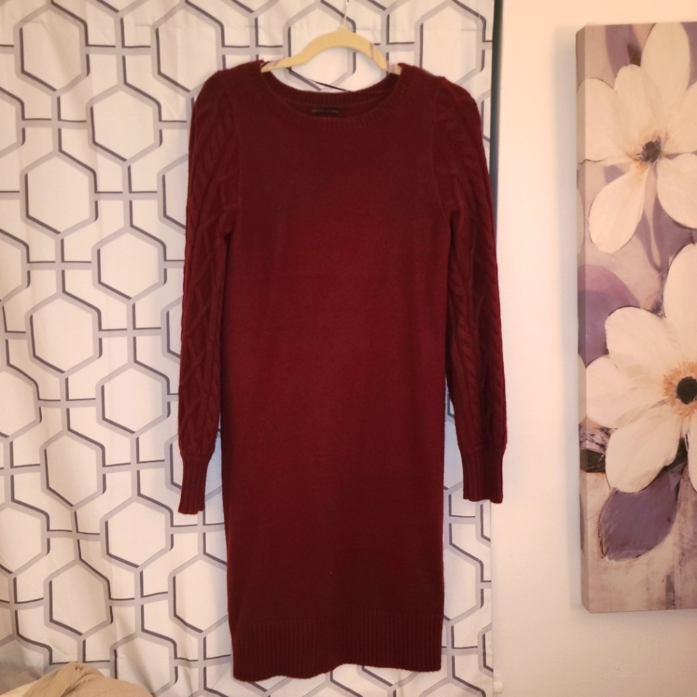 Banana Republic Cranberry Sweater dress size small